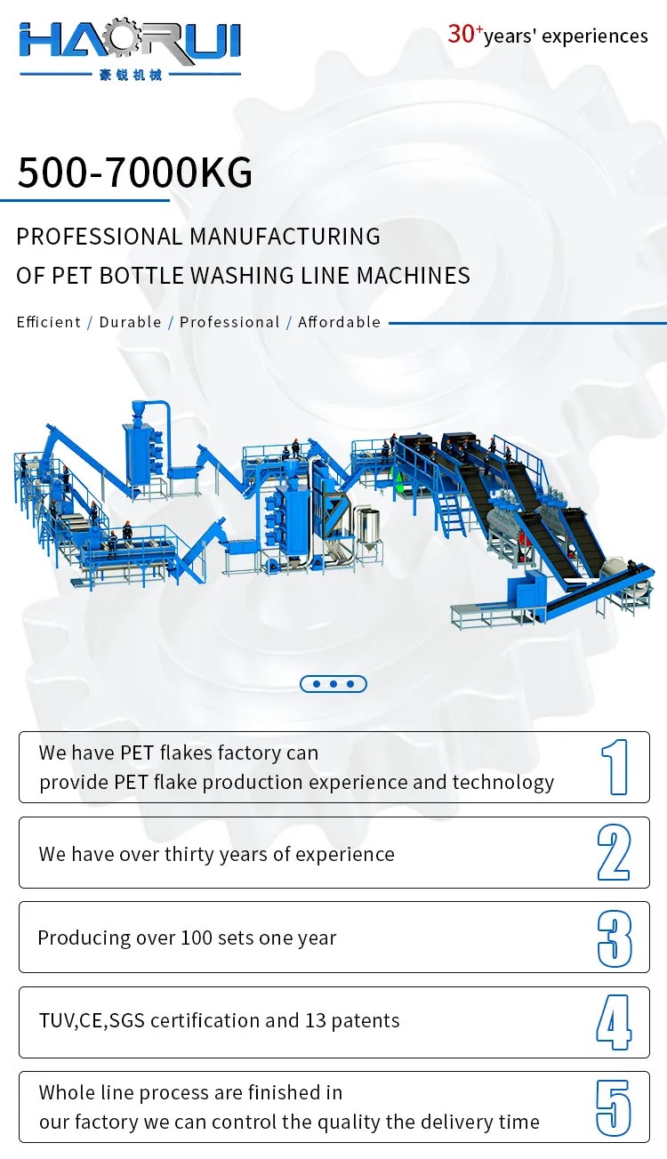Advantages of Fibre Grade PET Bottle Washing Line