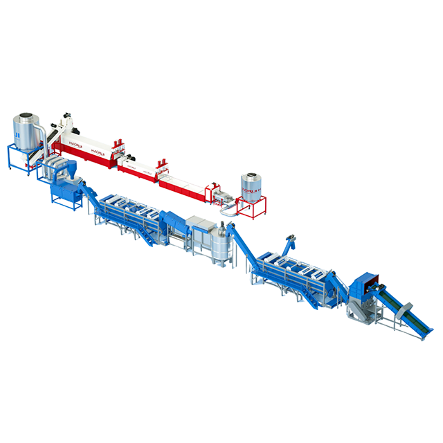 Food Grade B2B PET Bottle Washing Recycling Line