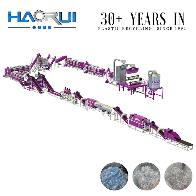 Good Price 500-6000kg/h Food Grade B2B PET Bottle Washing Line for Plastic Recycling