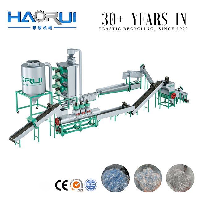 Factory Price 500-6000kg/h Fibre Grade Plastic Recycling Equipment in Plastic Recycling Plant