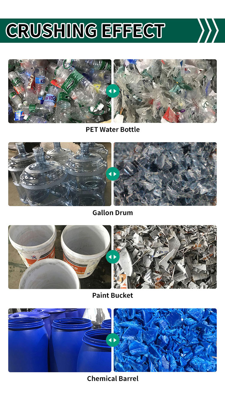 Crushing Effect of Plastic Crusher Machine