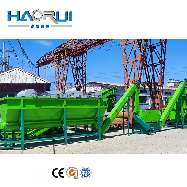 plastic bottle recycling line to industrial polyester