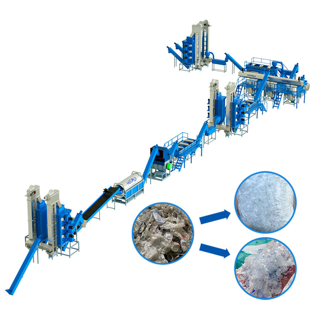 Industrial Waste Pet Plastic Recycling Machine Line Plant