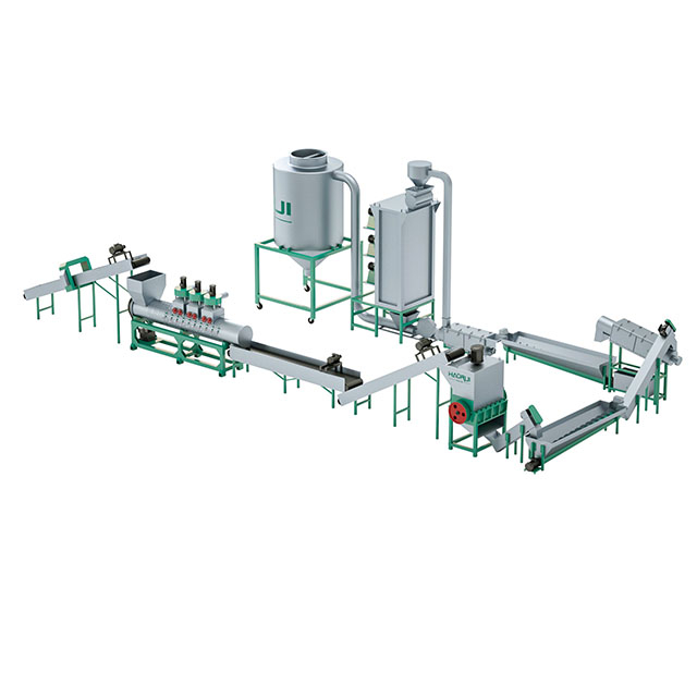 pe film pp woven bag recycling machine