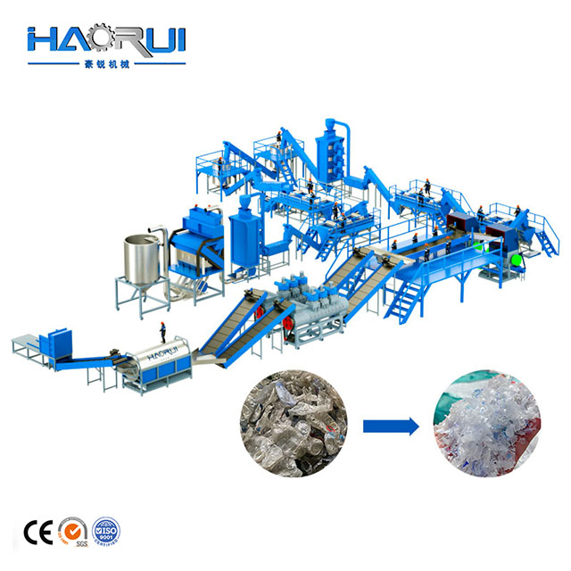 Manufacturer Price 500-6000kg/h Food Grade B2B PET Bottle Washing Line in Plastic Recycling Plant