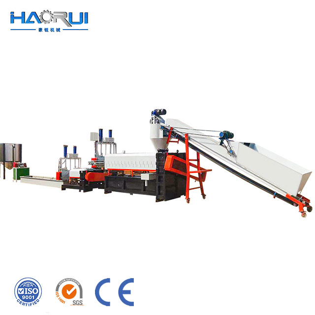 Automatic 200-500kg/h Pe Pp Pelletizing Machine in Plastic Recycling Plant