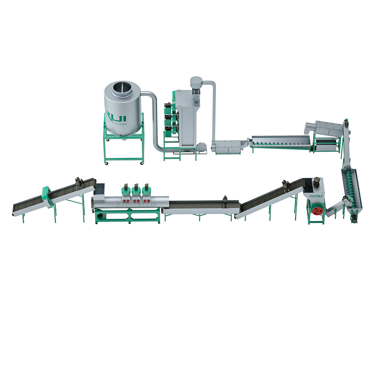 PP Woven Bag Recycling Machine