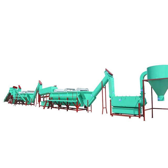 pe film pp woven bag recycling line